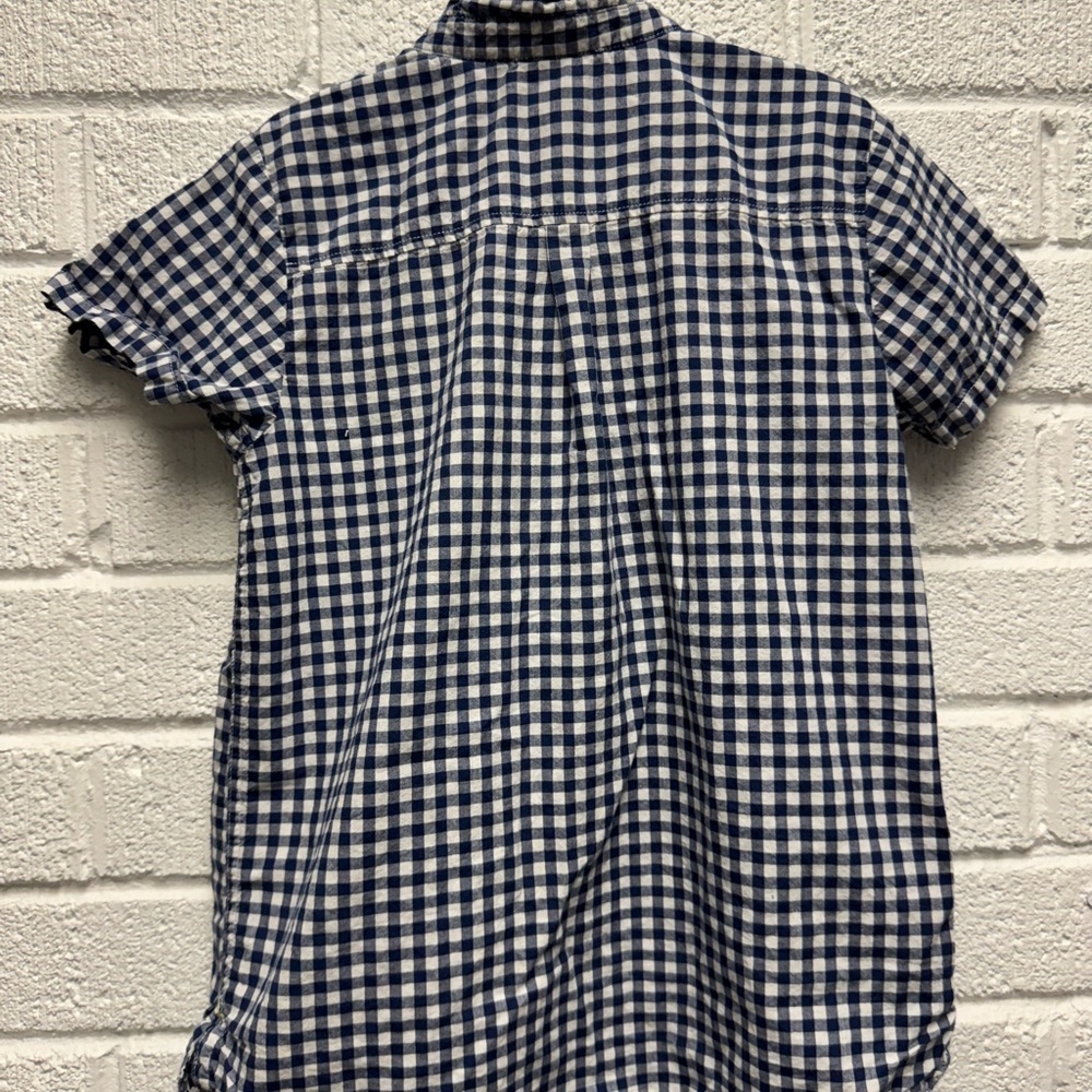 Jacadi Paris 8A 128cm Blue and White Checkered Shirt - Picture 7 of 9